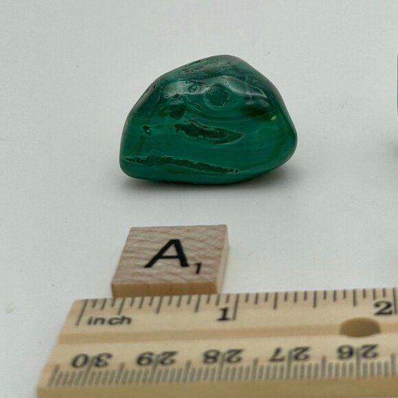 Malachite, Polished, Tumbled Stone, AAA Quality, From The Congo, 1 Per Order - Picture 5 of 10